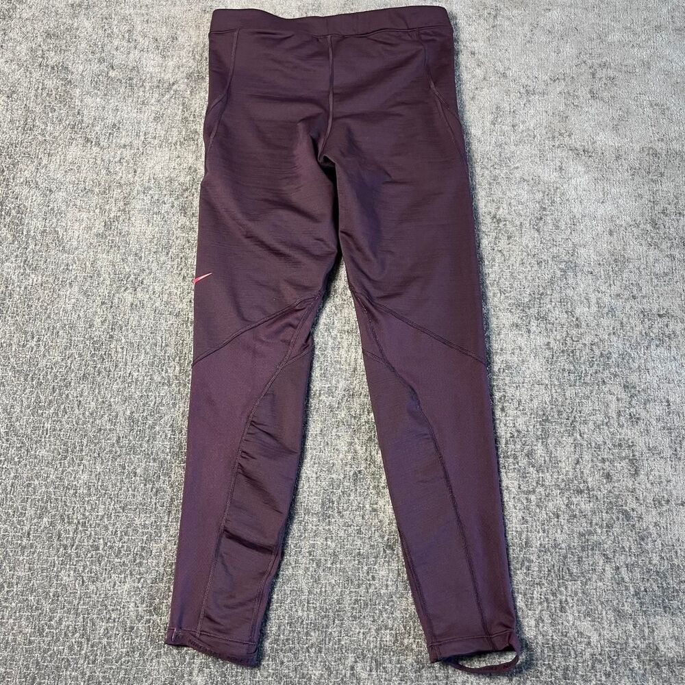 Nike Women's Purple and Burgundy Leggings